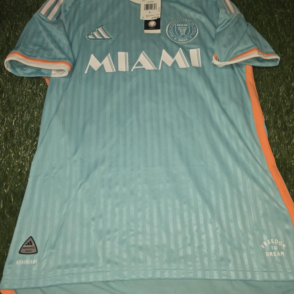 adidas Inter Miami Lionel Messi Mens 2024 3rd Authentic Jersey Size L